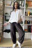Terry B Classic Relaxed Pant Coffee Bean